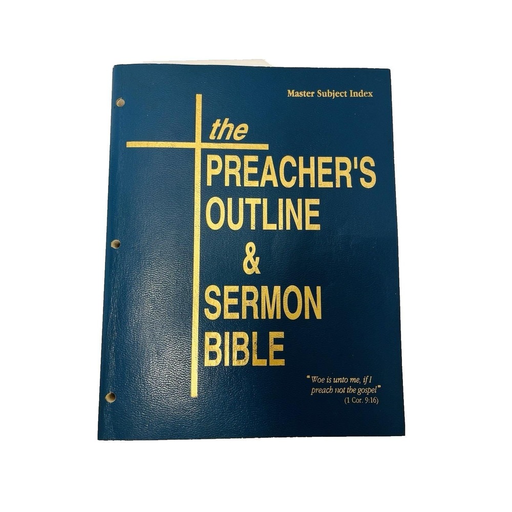 VTG 1991 The Preacher's Outline & Sermon Bible Vol 14 Master Subject Index KJV
